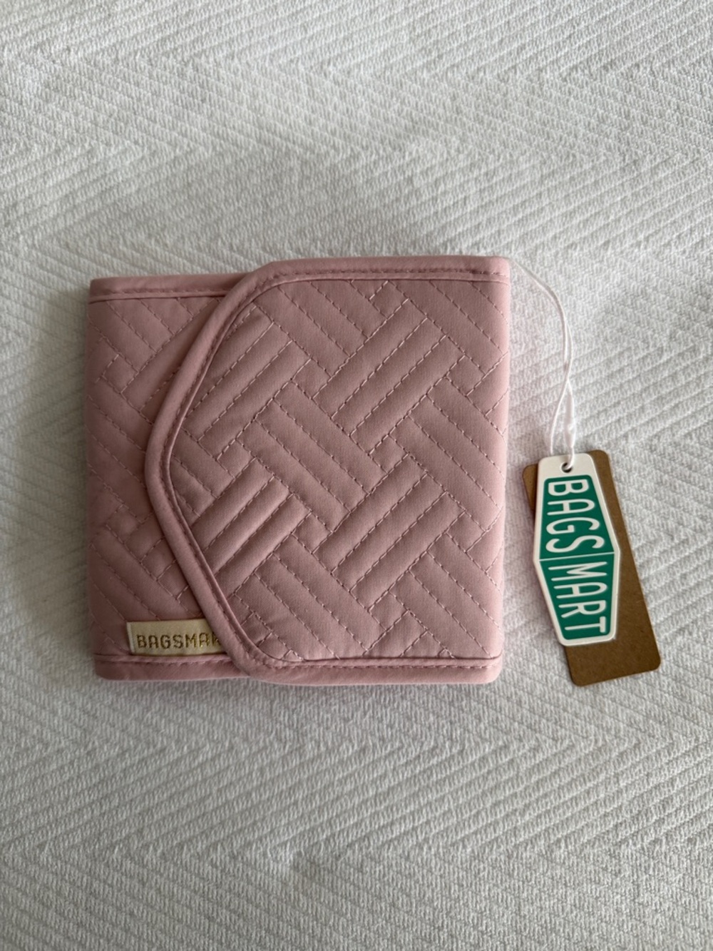 Bagsmart Quilted Pink Women's Wallet